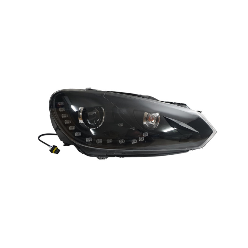 Передні фари ( Xenon GTI ) Black на Volkswagen Golf VI 2008-2012 року