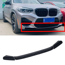Губа ( переднього бампера ) Чорний глянець ( Rock Style ) на BMW X3 G01 2018-2022 року