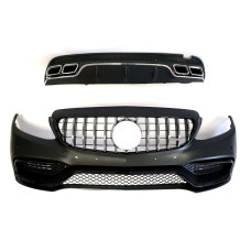 Комплект обвісів ( стиль AMG C63 ) Body Kit на Mercedes-Benz C-Class W205 2014-2018 року