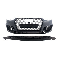 Передній бампер ( в стилі RS4 без радарів V1 ) на Audi A4 B9 2015-2019 року