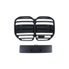 Ніздрі Чорний глянець ( Подвійні M-Look ) під дистронік на BMW 4 Series G22 / G23 2020-2024 року
