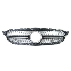 Решітка радіатора Black ( без місця під камеру ) Diamond на Mercedes-Benz C-Class W205 2018-2021 року