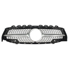 Решітка радіатора Silver ( без місця під камеру ) Diamond на Mercedes-Benz CLA-Class C118 2019-2023 року