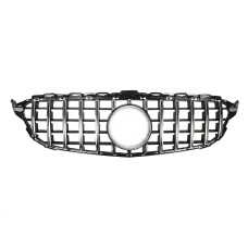 Решітка радіатора Chrome Black ( без місця під камеру ) GT на Mercedes-Benz C-Class W205 2014-2018 року