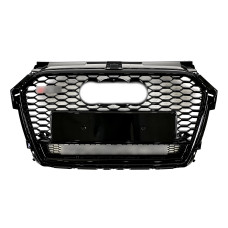 Решітка радіатора Full Black ( в стилі RS1 ) Quattro на Audi A1 8X 2014-2019 року