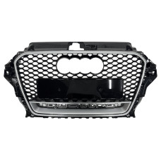 Решітка радіатора Black Silver ( в стилі RS3 ) на Audi A3 8V 2012-2016 року