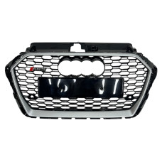 Решітка радіатора Black Silver ( в стилі RS3 ) на Audi A3 8V 2016-2020 року