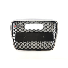 Решітка радіатора Chrome Black ( в стилі RS6 ) без PDC на Audi A6 C6 2004-2011 року