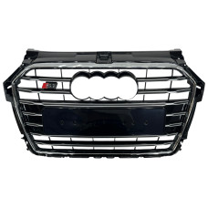 Решітка радіатора Chrome Black ( в стилі S1 ) на Audi A1 8X 2014-2019 року