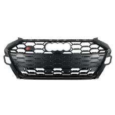 Решітка радіатора Full Black ( Gloss / Matte ) ( в стилі S4 ) на Audi A4 B9 2019-2023 року