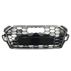 Решітка радіатора Chrome Black ( Gloss ) ( в стилі S5 ) на Audi A5 B9 2020-2025 року