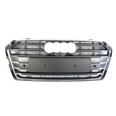 Решітка радіатора Silver Chrome ( в стилі S5 ) на Audi A5 B9 2016-2020 року