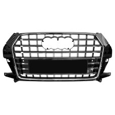 Решітка радіатора Chrome Black ( в стилі SQ3 ) на Audi Q3 8U 2014-2018 року