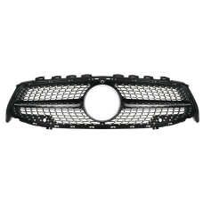 Решітка радіатора Black ( з місцем під камеру ) Diamond на Mercedes-Benz CLA-Class C118 2019-2023 року