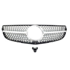 Решітка радіатора Silver ( з місцем під камеру ) Diamond на Mercedes-Benz E-Class Coupe C207 2013-2017 року