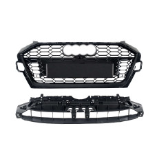 Решітка радіатора Full Black ( стилі RS4 ) на Audi A4 B9 2019-2023 року