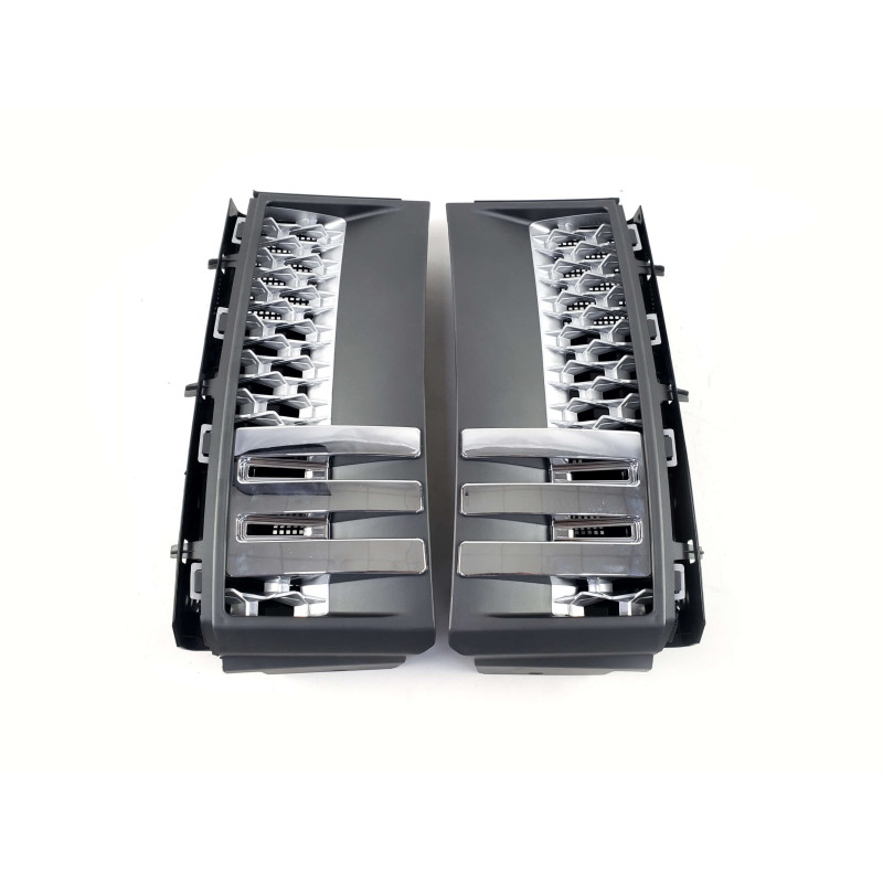 Решітка радіатора + жабра на Land Rover Range Rover Vogue L322 2010-2013 року