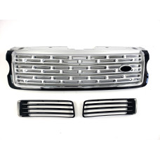 Решітка радіатора + решітки в бампер на Land Rover Range Rover Vogue L405 2013-2017 року