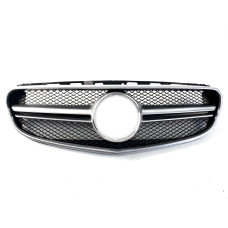 Решітка радіатора Silver Matte AMG + рамка на Mercedes-Benz E-Class W212 2013-2016 року