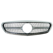 Решітка радіатора Diamond Silver / Chrome Rim Classic на Mercedes-Benz C-Class W205 2014-2018 року
