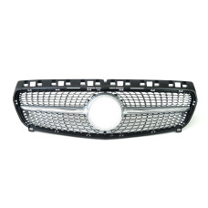 Решітка радіатора Diamond Silver на Mercedes-Benz A-Class W176 2012-2015 року