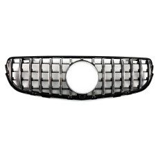 Решітка радіатора ( з місцем під камеру ) GT Chrome Black на Mercedes-Benz GLC-Class X253 2015-2019 року