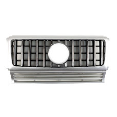 Решітка радіатора GT Silver Chrome на Mercedes-Benz G-Class W463 1990-2018 року