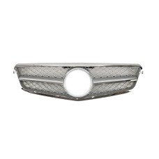 Решітка радіатора SL Silver на Mercedes-Benz C-Class W204 2007-2014 року