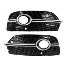 Решітки в бампер Black / Silver ( стиль RSQ3 під туманки та парктоніки ) на Audi Q3 8U 2011-2014 року