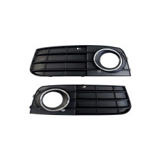 Решітки в бампер Chrome Black на Audi A4 B8 2007-2011 року