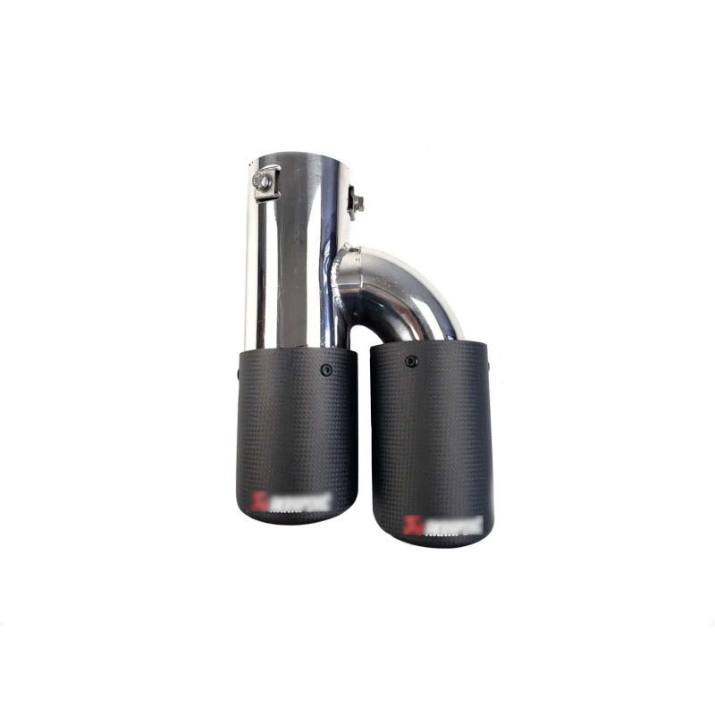 Насадки на вихлоп Carbon ( матовий ) 63mm To 89mm ( подвійна H ) на Akrapovič Akrapovič