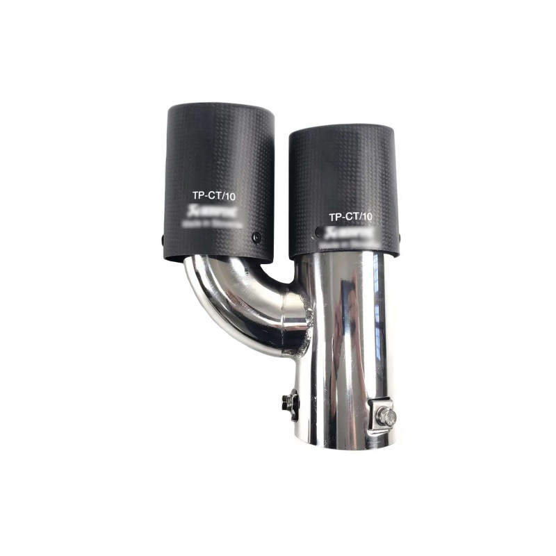 Насадки на вихлоп Carbon ( матовий ) 63mm To 89mm ( подвійна H ) на Akrapovič Akrapovič