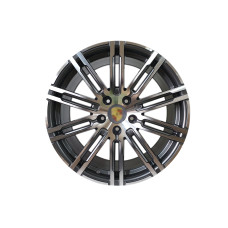 R21 Gray + Chrome ( одноширокі ) Диски на Porsche Cayenne 958 2010-2014 року