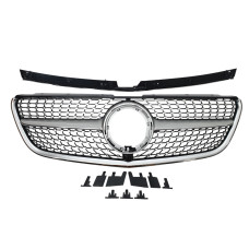 Решітка радіатора під камеру ( + хром планка ) Diamond Silver на Mercedes-Benz VITO-Class W447 2019-2023 року