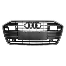 Решітка радіатора Gray Chrome ( під радари ) на Audi A6 C8 2018-2022 року