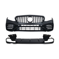 Комплект обвісів ( стиль AMG E63S ) Body Kit Black на Mercedes-Benz E-Class W213 2016-2020 року
