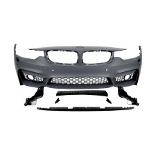 Передній бампер ( стиль M4 ) під туманки на BMW 4 Series F32 / F33 2013-2020 року