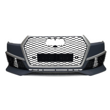 Передній бампер ( RS Style ) Silver на Audi Q7 4M 2015-2020 року