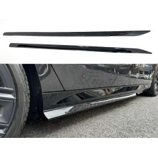 Леза на пороги Чорний глянець ( MP ) на BMW 5 Series G60 / G61 2023-2025 року