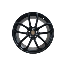R22 Satin Black Ковані диски ( різноширокі ) на Porsche Cayenne 958 2010-2014 року