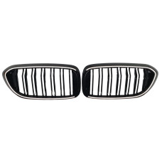 Ніздрі Чорний глянець LED ( Iconic Glow ) 2bar на BMW 5 Series G30 / G31 2017-2020 року