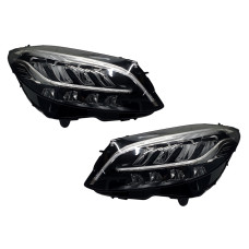 Передні фари Led High Performance ( заміна на 2018+ ) на Mercedes-Benz C-Class W205 2014-2018 року