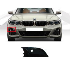 Решітки в бампер Чорний глянець Накладка решітки RH під PDC на BMW 3 Series G20 / G21 2018-2022 року
