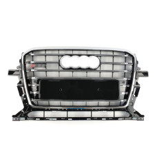Решітка радіатора Chrome Black ( в стилі SQ5 ) ПОШКОДЖЕНА №2 на Audi Q5 8R 2012-2016 року