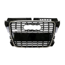 Решітка радіатора Chrome Black ( в стилі S3 ) ПОШКОДЖЕНА на Audi A3 8P 2008-2012 року