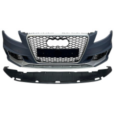 Передній бампер ( стиль RS4 B9 ) V3 на Audi A4 B8 2007-2011 року