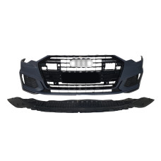 Передній бампер ( S-Line ) на Audi A6 C8 2018-2022 року