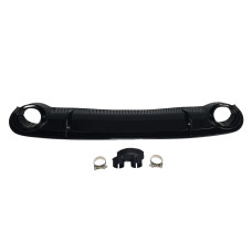 Дифузор ( заднього бампера ) Black / Black Pipe ( в стилі RS4 ) на Audi A4 B8 2007-2011 року
