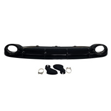 Дифузор ( заднього бампера ) Full Black / Black Pipe ( в стилі RS6 ) на Audi A6 C7 2011-2014 року