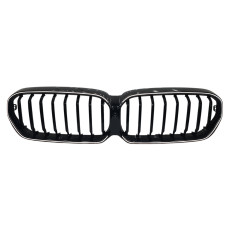 Решітка радіатора Чорний глянець LED ( 1 bar ) Iconic glow на бмв 5 Series G30 / G31 2020-2023 року